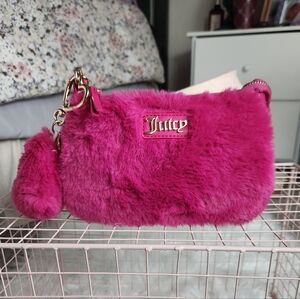 Juicy Couture Faux Fur Wristlet